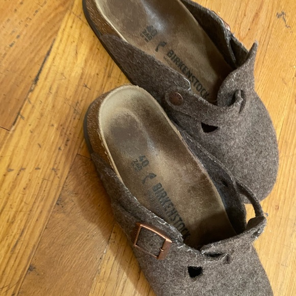 Felted wool Birkenstock clogs, sz 40 - Picture 3 of 6
